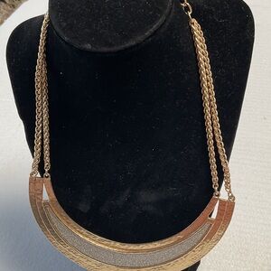 Chicos Gold-Tone Crescent Statement Necklace - Women Jewelry